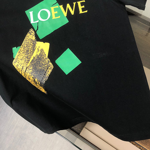 ロエベスーパーコピー   トッププリントロゴデザイン半袖Tシャツ