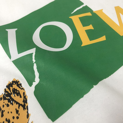 ロエベスーパーコピー   トッププリントロゴデザイン半袖Tシャツ