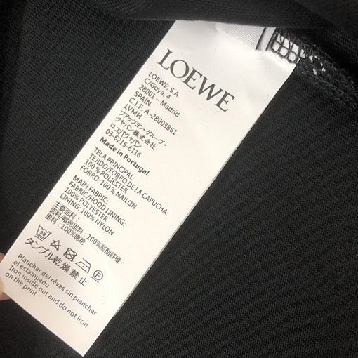 ロエベ 新しいドラゴン年のロゴ半袖Tシャツ