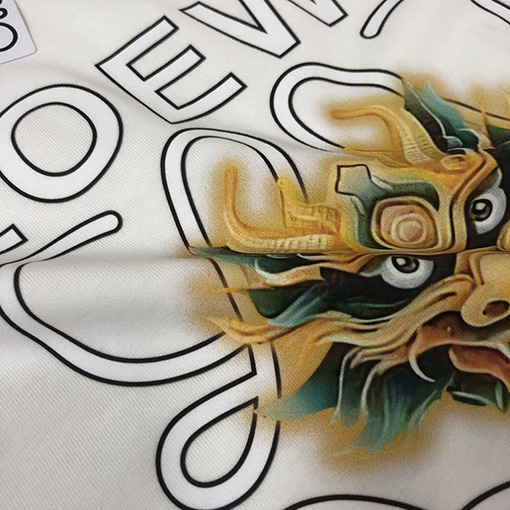ロエベ 新しいドラゴン年のロゴ半袖Tシャツ