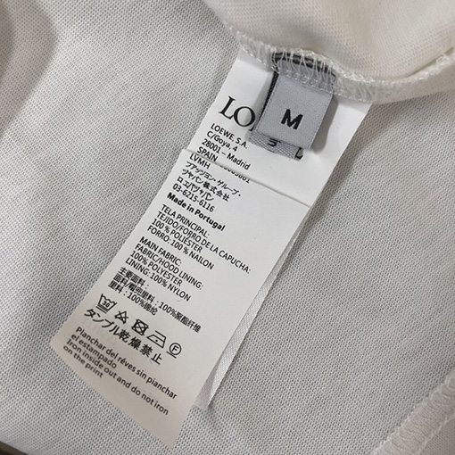 ロエベ 新しいドラゴン年のロゴ半袖Tシャツ