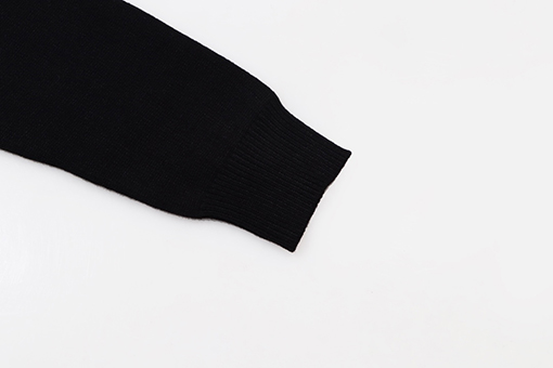 セリーヌ 刺繍ジッパーアルファベットクルーネックウールセーター