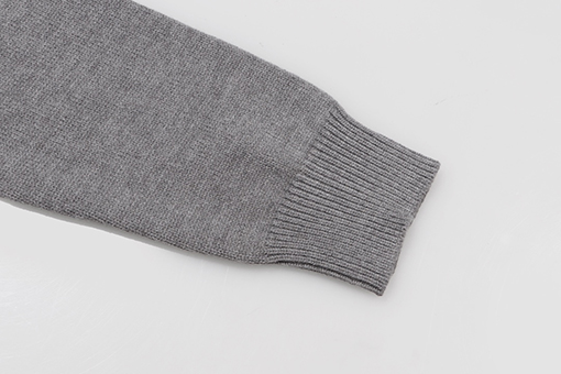 セリーヌ   刺繍ジッパーアルファベットクルーネックウールセーター