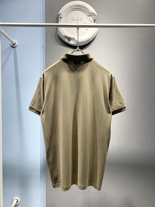 ディオール パールポロシャツ刺繍半袖Tシャツ