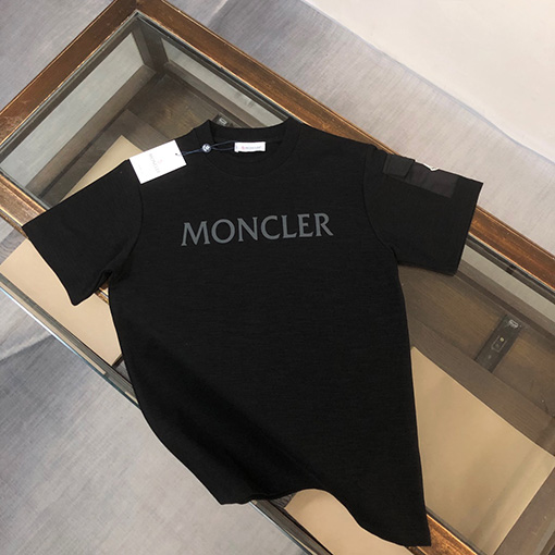 モンクレール アルファベットプリントロゴ半袖Tシャツ