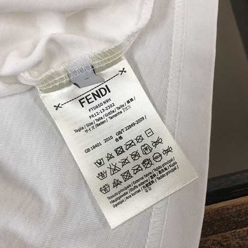 フェンディ 楽しいくまのプリントデザイン半袖Tシャツ