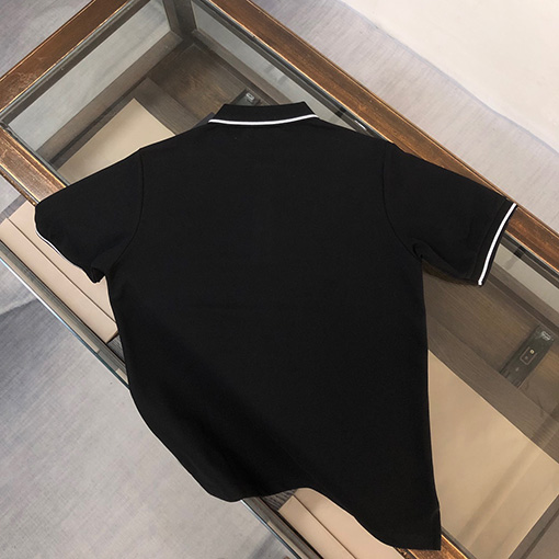 フェンディコピー   胸に刺繍された小さな目の半袖Tシャツ