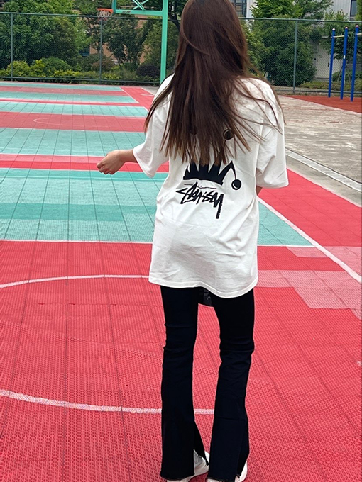 ステューシー SS24 REGAL CROWN TEE PIGMENT DYED クラウンプリント半袖シャツ