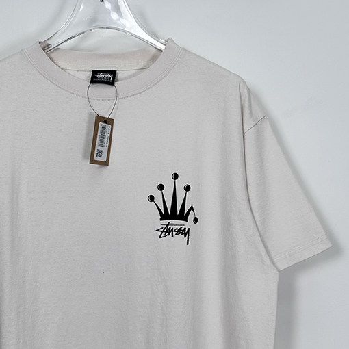 ステューシー SS24 REGAL CROWN TEE PIGMENT DYED クラウンプリント半袖シャツ