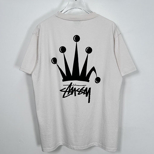 ステューシー SS24 REGAL CROWN TEE PIGMENT DYED クラウンプリント半袖シャツ