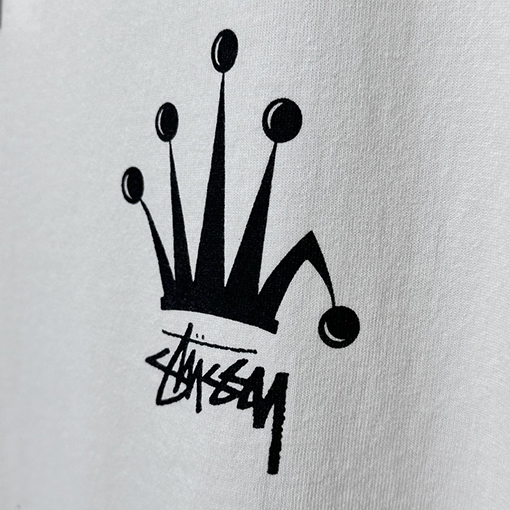 ステューシー SS24 REGAL CROWN TEE PIGMENT DYED クラウンプリント半袖シャツ