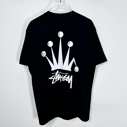 ステューシー SS24 REGAL CROWN TEE PIGMENT DYED クラウンプリント半袖シャツ