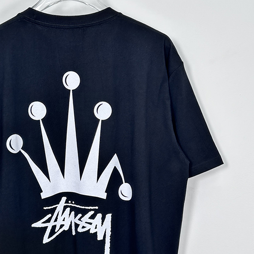 ステューシー SS24 REGAL CROWN TEE PIGMENT DYED クラウンプリント半袖シャツ