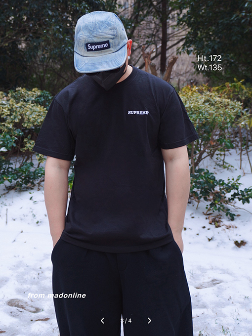 シュプリーム  24SS  ステッカープリント半袖Tシャツ