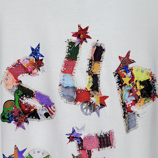 シュプリーム  24SS  ステッカープリント半袖Tシャツ