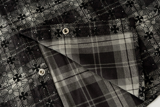 クロムハーツ フルドリルレザーシャツジャケット