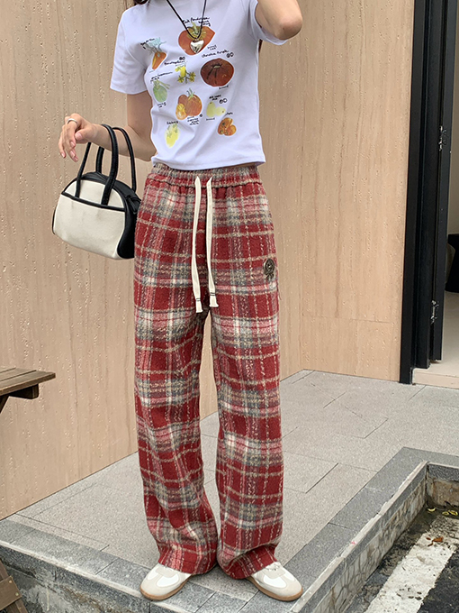 クロムハーツコピー   フランネルチェック柄パンツ