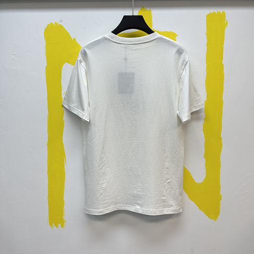 ルイヴィトンスーパーコピー ウール刺繍コットン半袖Tシャツ