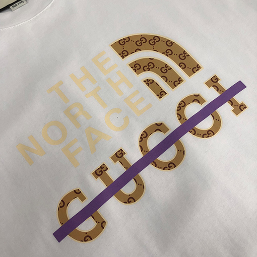 グッチ GUCCI X North Face カップルラウンドネック半袖Tシャツ