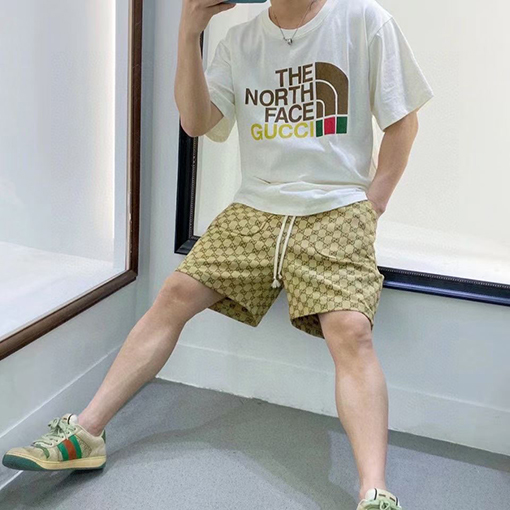 グッチ GUCC X North Face モノグラム ショートパンツ