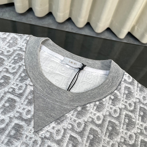 ディオール アルファベット柄ジャカードタオル半袖Tシャツ