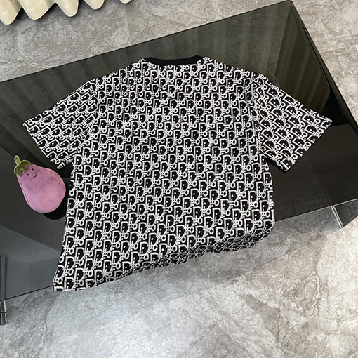 ディオール アルファベット柄ジャカードタオル半袖Tシャツ