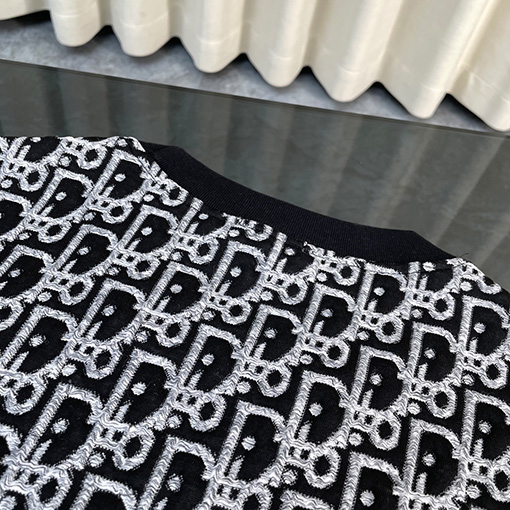 ディオール アルファベット柄ジャカードタオル半袖Tシャツ
