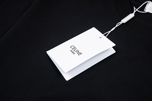 セリーヌ アルファベットプリントクルーネック半袖Tシャツ