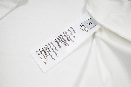 セリーヌ アルファベットプリントクルーネック半袖Tシャツ