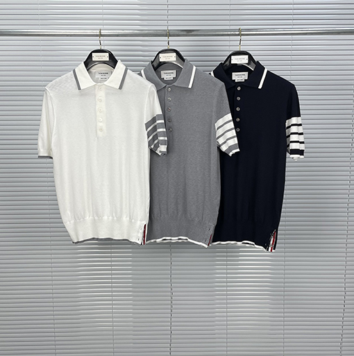 トムブラウン 新作定番シリーズPOLO半袖シャツ
