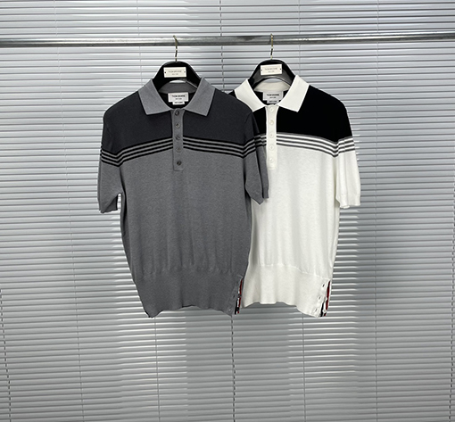 トムブラウン スタイリッシュな新しいPOLO半袖シャツ