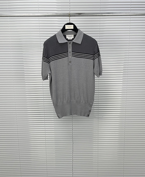 トムブラウン スタイリッシュな新しいPOLO半袖シャツ