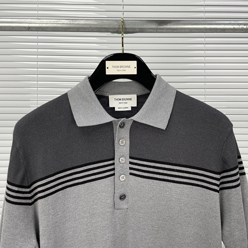 トムブラウン スタイリッシュな新しいPOLO半袖シャツ