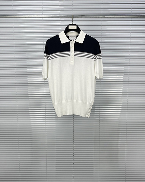 トムブラウン スタイリッシュな新しいPOLO半袖シャツ