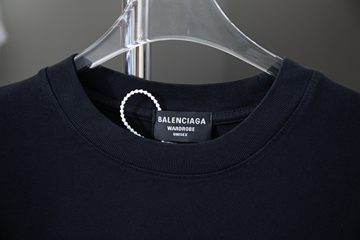 バレンシアガ   新しいクラシックロゴデザイン半袖Tシャツ