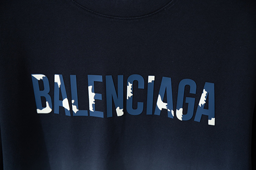 バレンシアガ   新しいクラシックロゴデザイン半袖Tシャツ