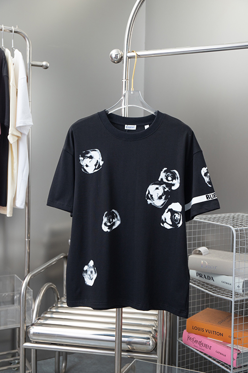 バーバリー ブルーローズシリーズ半袖Tシャツ