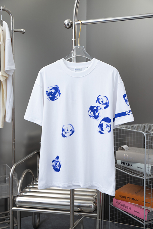 バーバリー ブルーローズシリーズ半袖Tシャツ