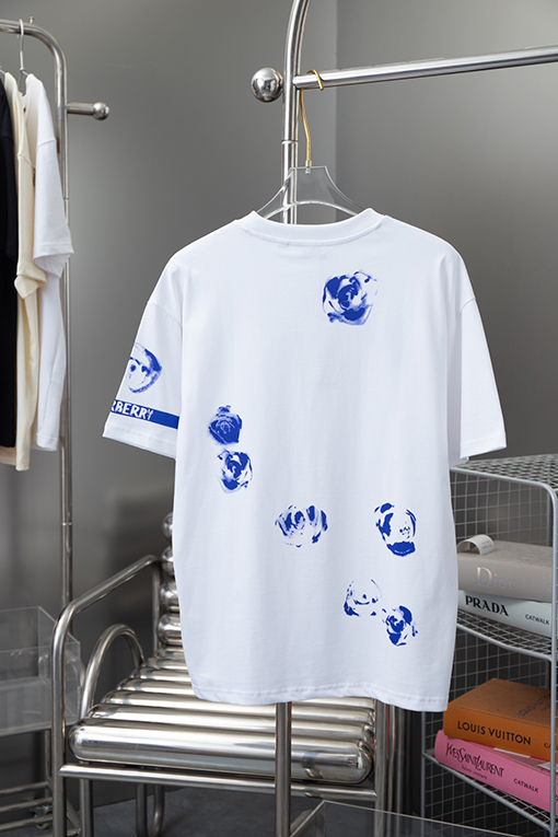 バーバリー ブルーローズシリーズ半袖Tシャツ
