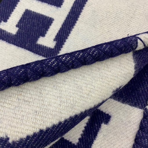 エルメス  両面刺繍ブランケット