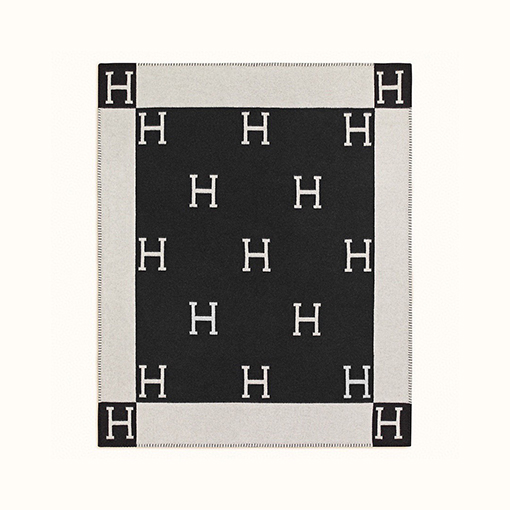 エルメス  両面刺繍ブランケット