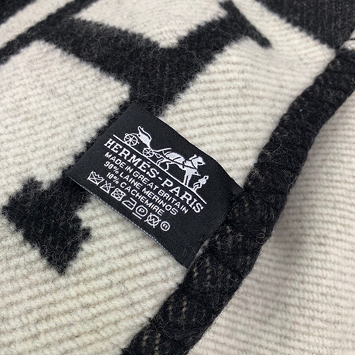エルメス  両面刺繍ブランケット