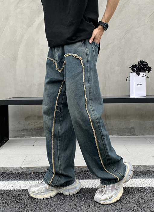 バレンシアガ マルチ構造ストレートジーンズ