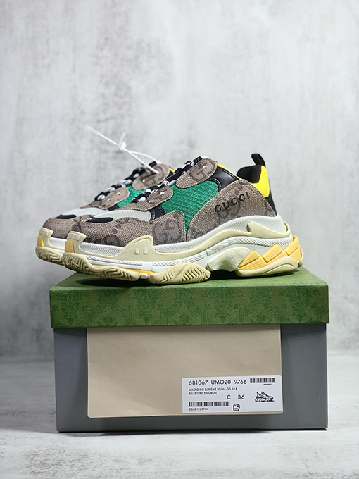 バレンシアガ X グッチ   TRIPLE S オリジナルエアレットスニーカー