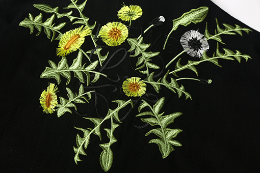 ロエベスーパーコピー 花びら刺繍工芸半袖シャツ