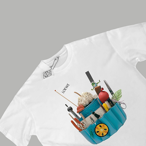 プラダコピー   キッズプリント半袖Tシャツ