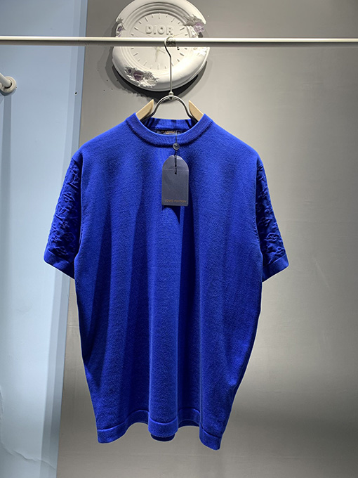 ルイヴィトン 袖ジャカード半袖Tシャ