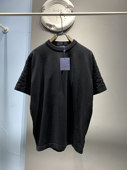 ルイヴィトン 袖ジャカード半袖Tシャ