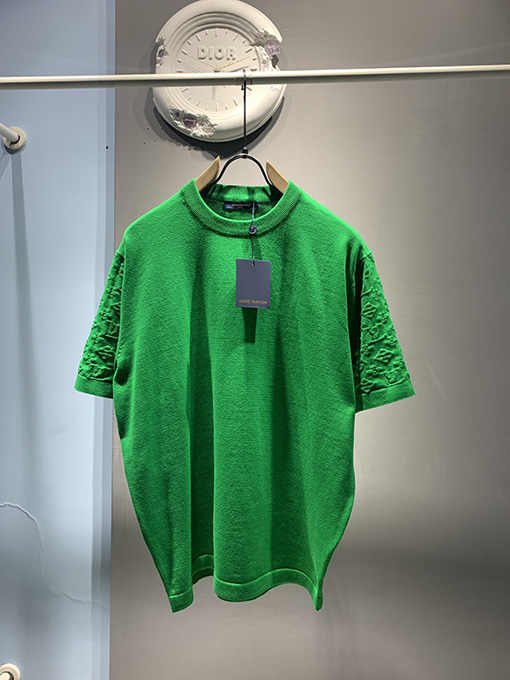 ルイヴィトン 袖ジャカード半袖Tシャ