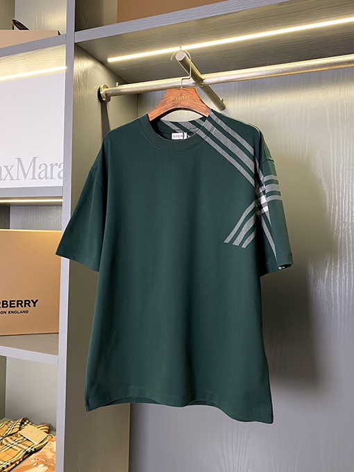 バーバリースーパーコピー チェック柄半袖Tシャツ
